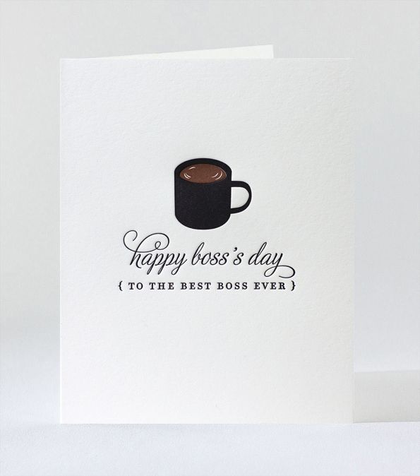 Elum Designs | Letterpress, Stationery & Gifts Coffee Boss Letterpress ...