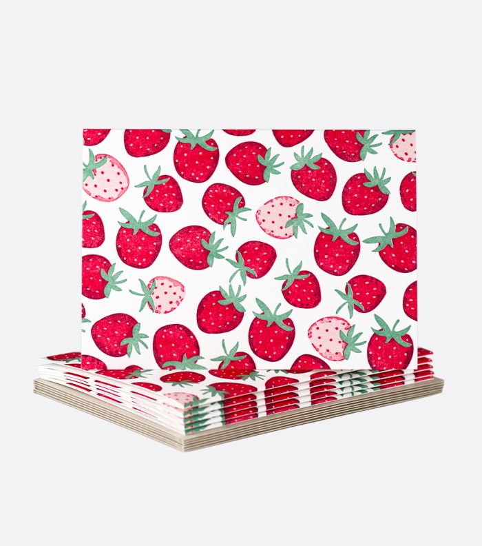 Strawberry Pink Boxed Notes