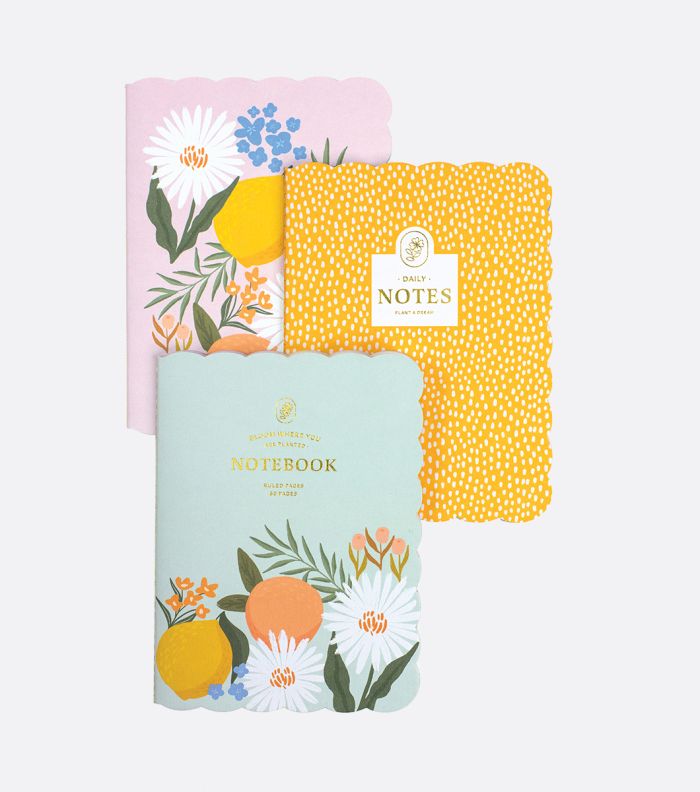 Citrus Florals 3-Pack Journals