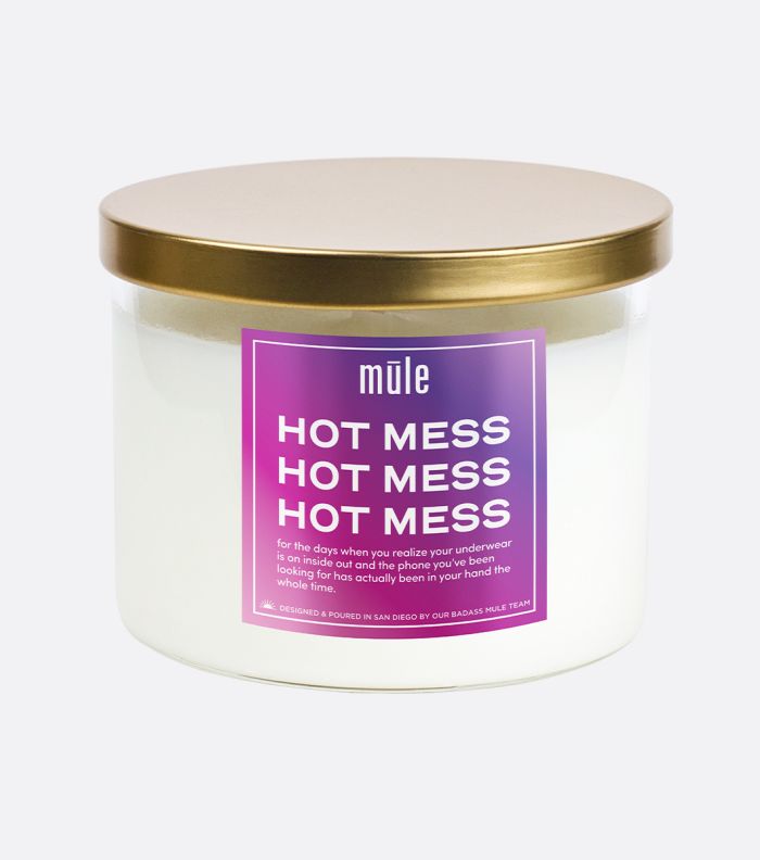 10.5 oz Hot Mess Glass Candle