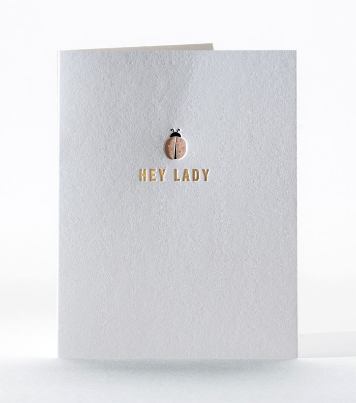 Elum Designs Hey Little Lady Letterpress Greeting Card 