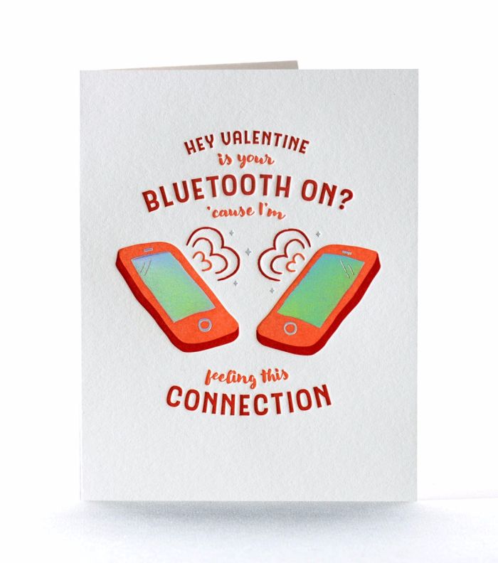 Super Connection Letterpress Greeting Card by Elum