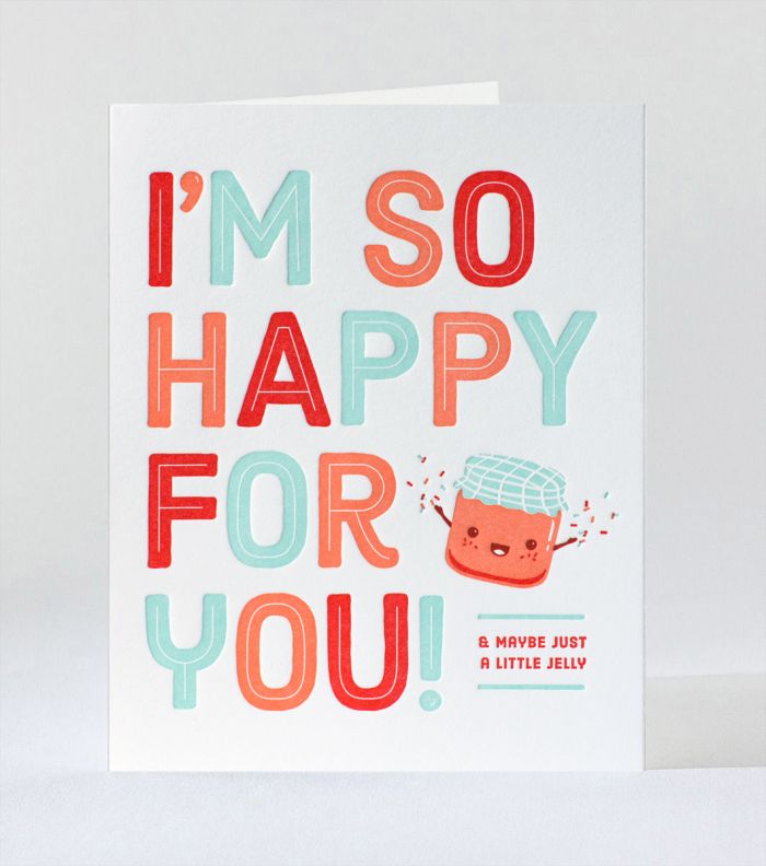 Elum Designs Cubic Thanks Letterpress Greeting Card 
