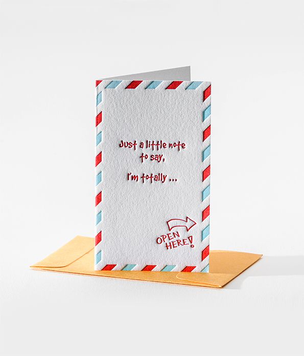 Elum Designs Letterpress Old School Mini Note Gift Enclosures #105
