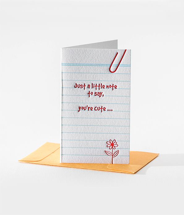 Elum Designs Letterpress Old School Mini Note Gift Enclosures #106