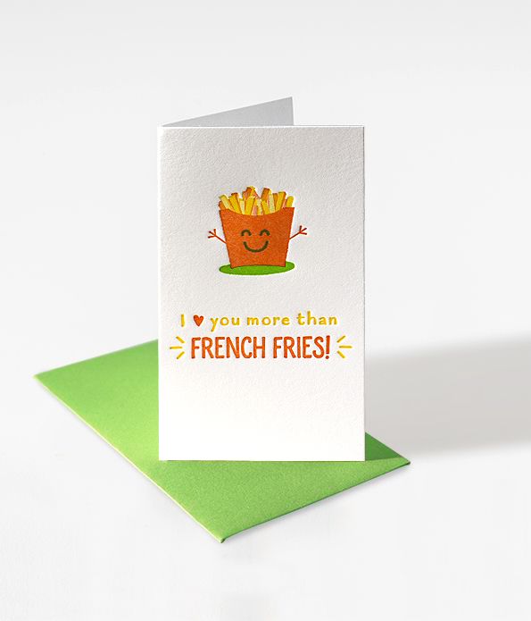 French Fries Mini Notes - Set of 10 