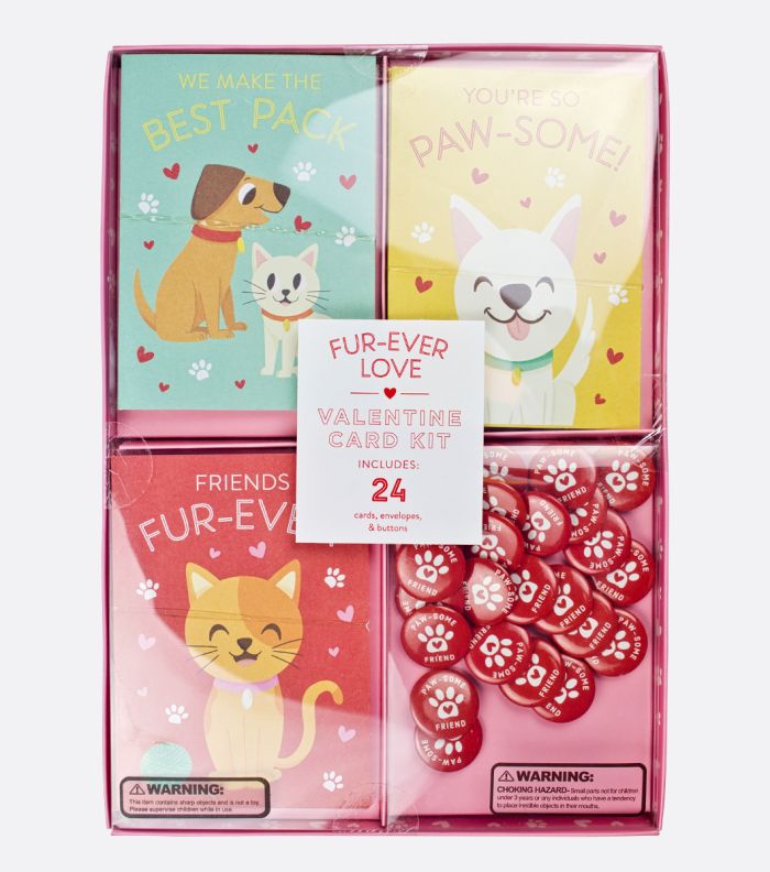 pet friends furever love valentines day card kit