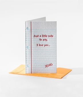Elum Designs Letterpress Old School Mini Note Gift Enclosures #100