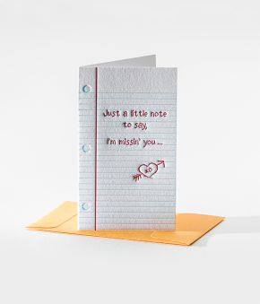 Elum Designs Letterpress Old School Mini Note Gift Enclosures #102