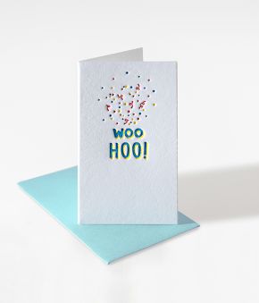 Elum Designs Icon "Confetti Spray" Letterpress Mini Note Gift Enclosure 