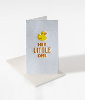 Elum Designs Icon "Little Ducky" Letterpress Mini Note Gift Enclosure 