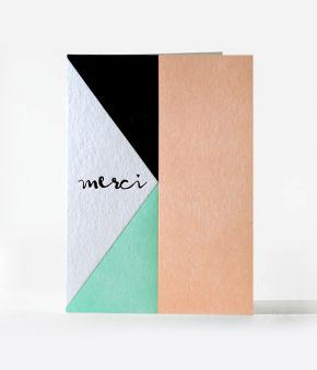 Elum Designs Angles Merci Letterpress Boxed Notes 