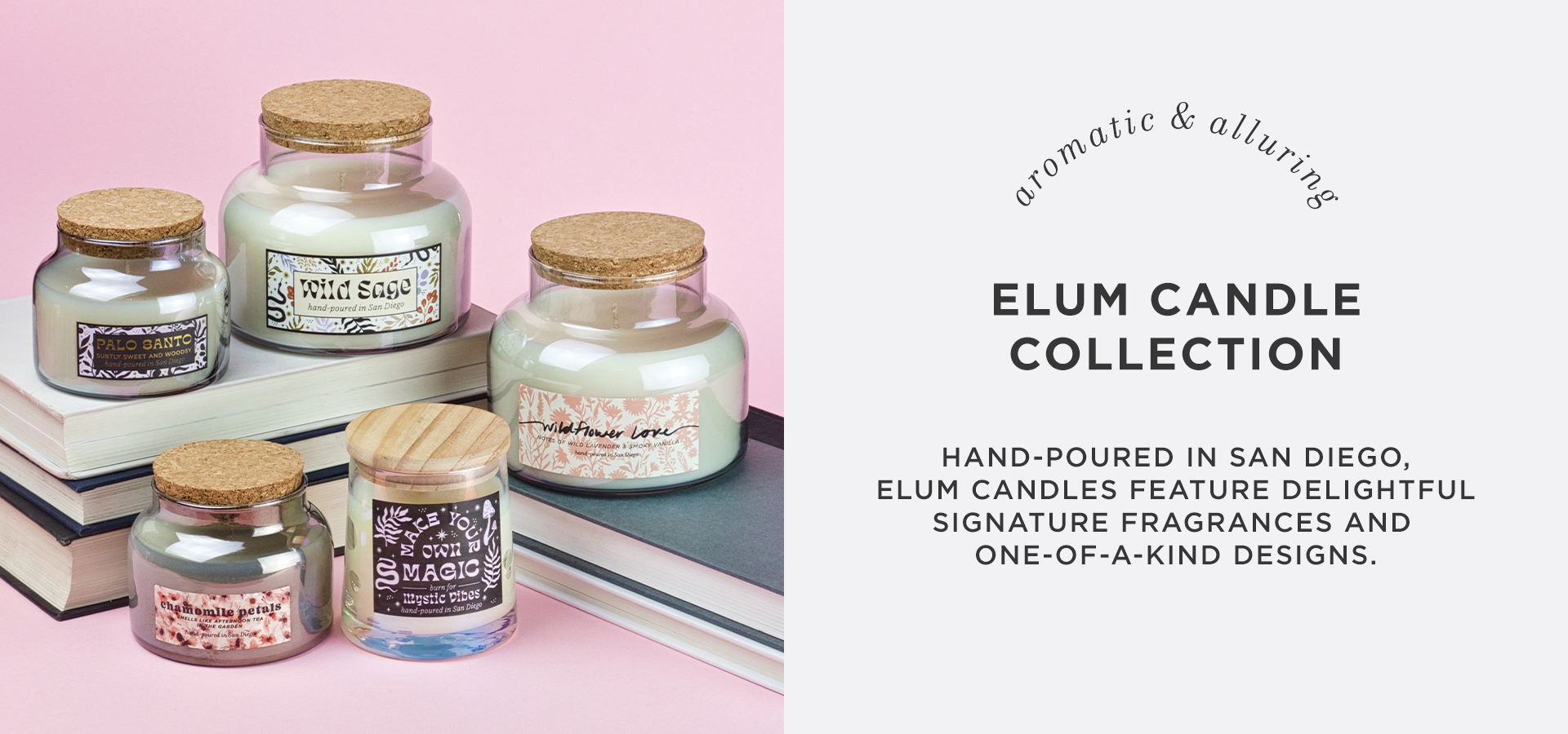Elum Crystal Candle Collection