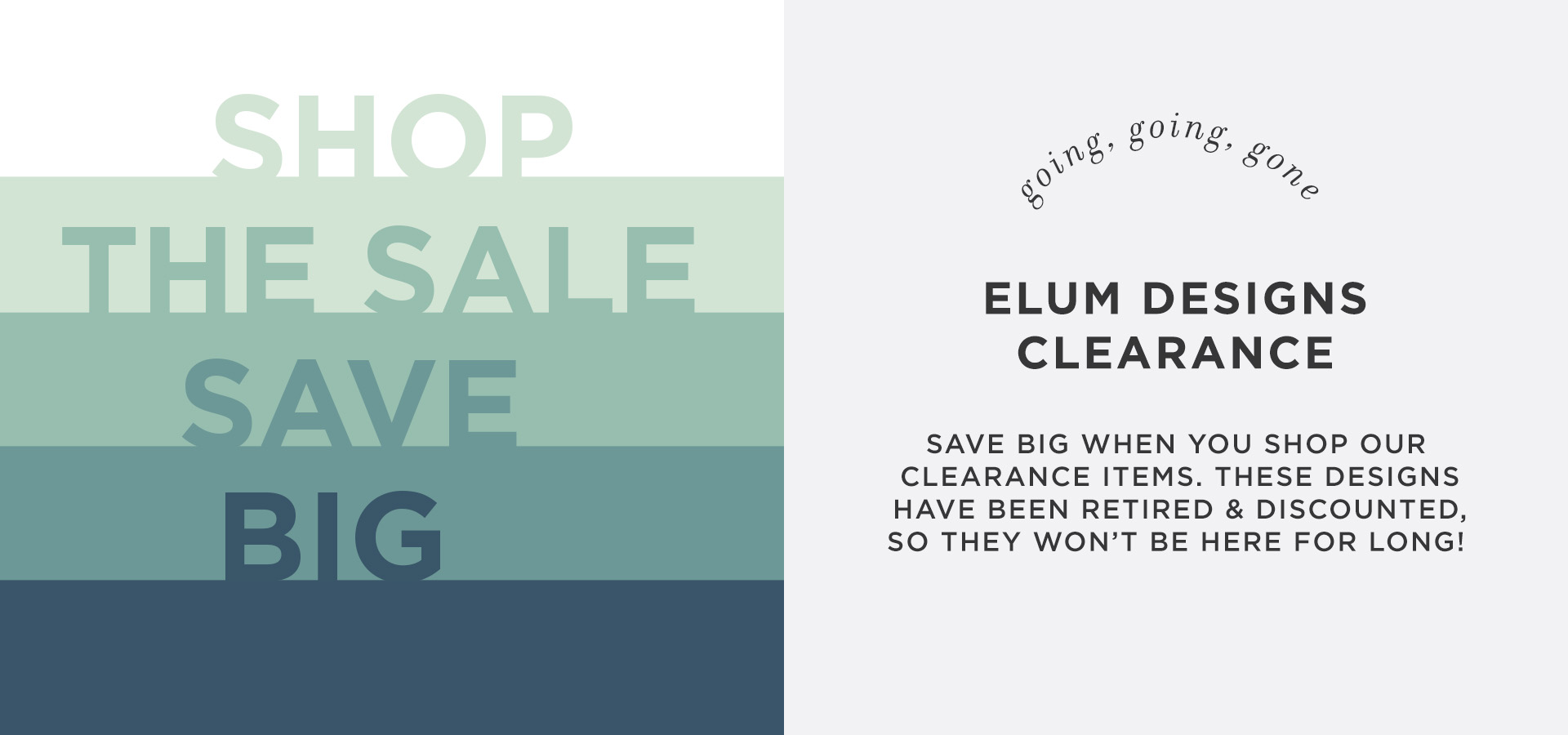Elum Designs Sale and Discount Banner